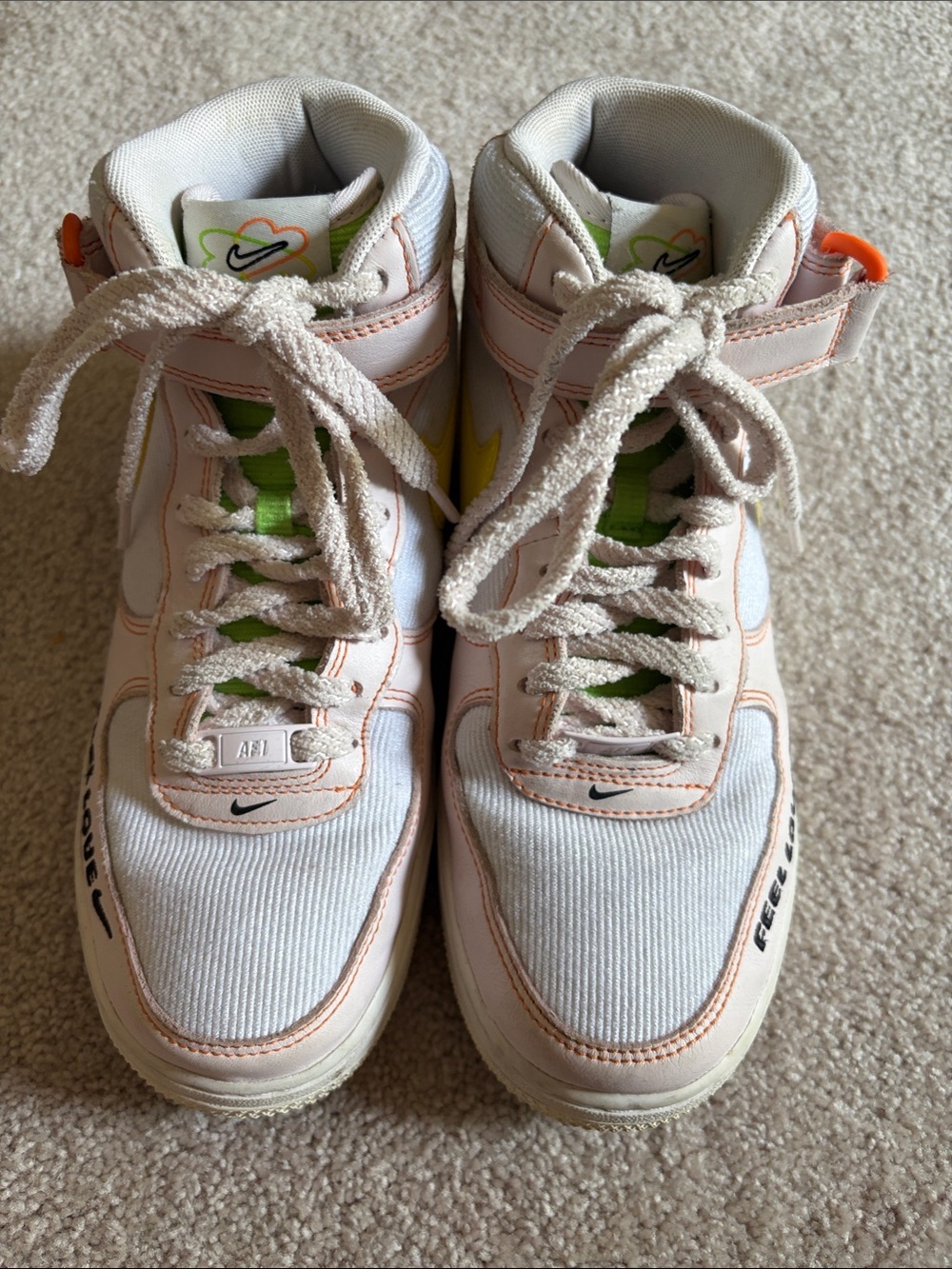 Nike Air Force White Athletic Sneaker size 8.5